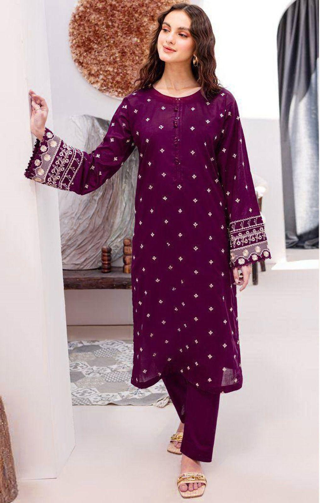 LAWN EMBROIDERED 2PC