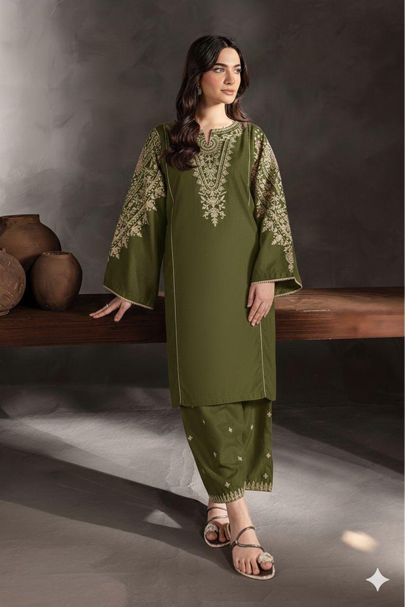 LAWN EMBROIDERED 2PC
