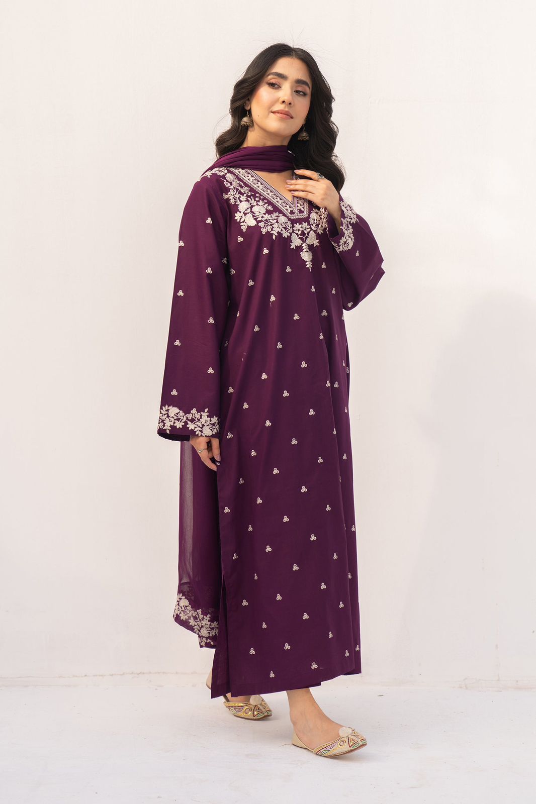 LAWN EMBROIDERED 2PC