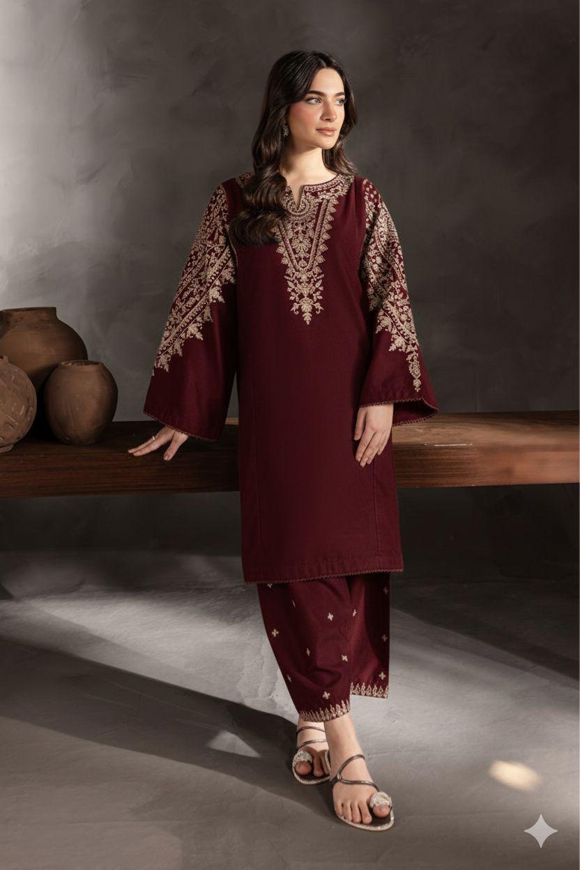 LAWN EMBROIDERED 2PC