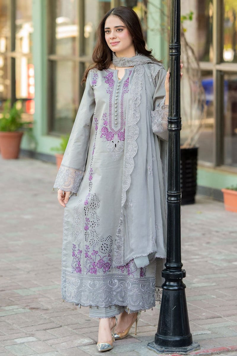 LAWN EMBROIDERED 3PC(456)