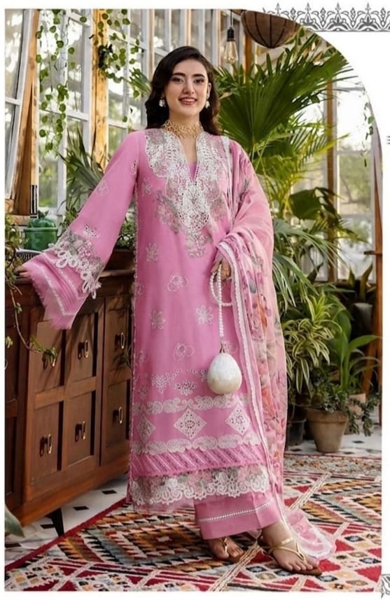 LAWN EMBROIDERED 3PC(572)
