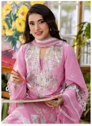 LAWN EMBROIDERED 3PC(572)