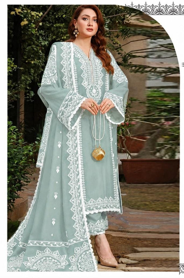 LAWN EMBROIDERED 3PC (PISTA)