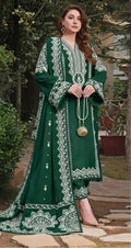 LAWN EMBROIDERED 3PC (GREEN)
