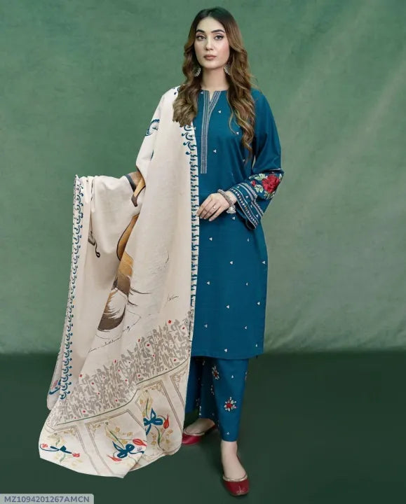 Lawn Embroidered 3Pc zink