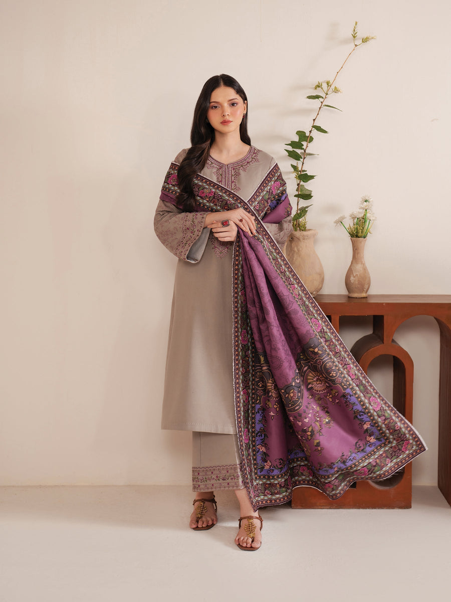 Lawn Embroidered 3Pc