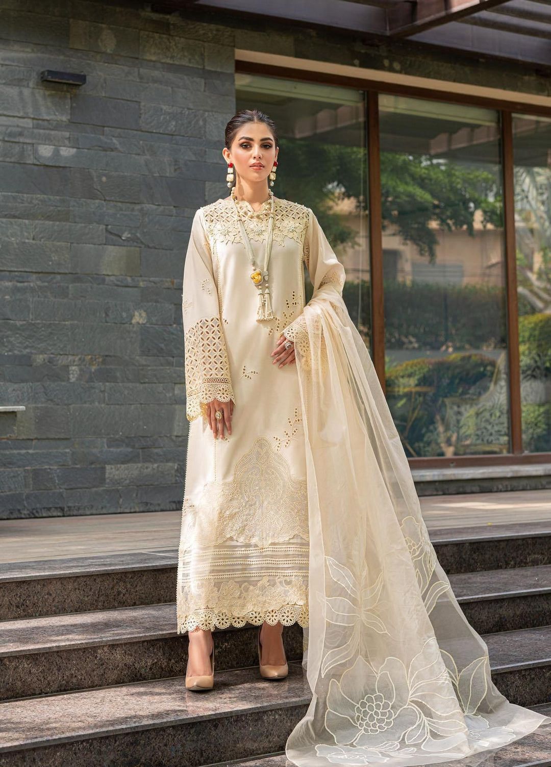 LAWN EMBROIDERED 3PC (436)