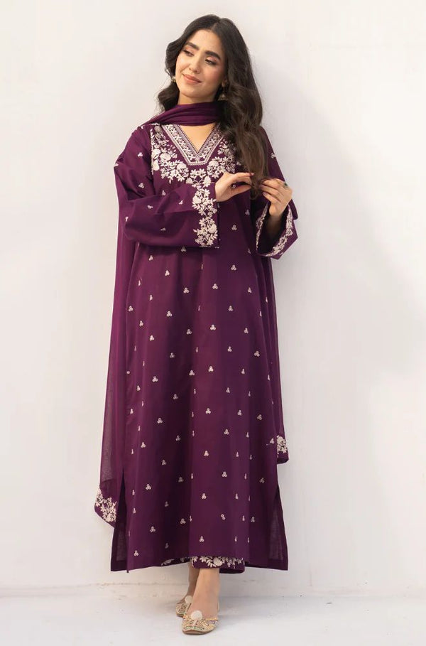 Lawn Embroidered 3Pc 545