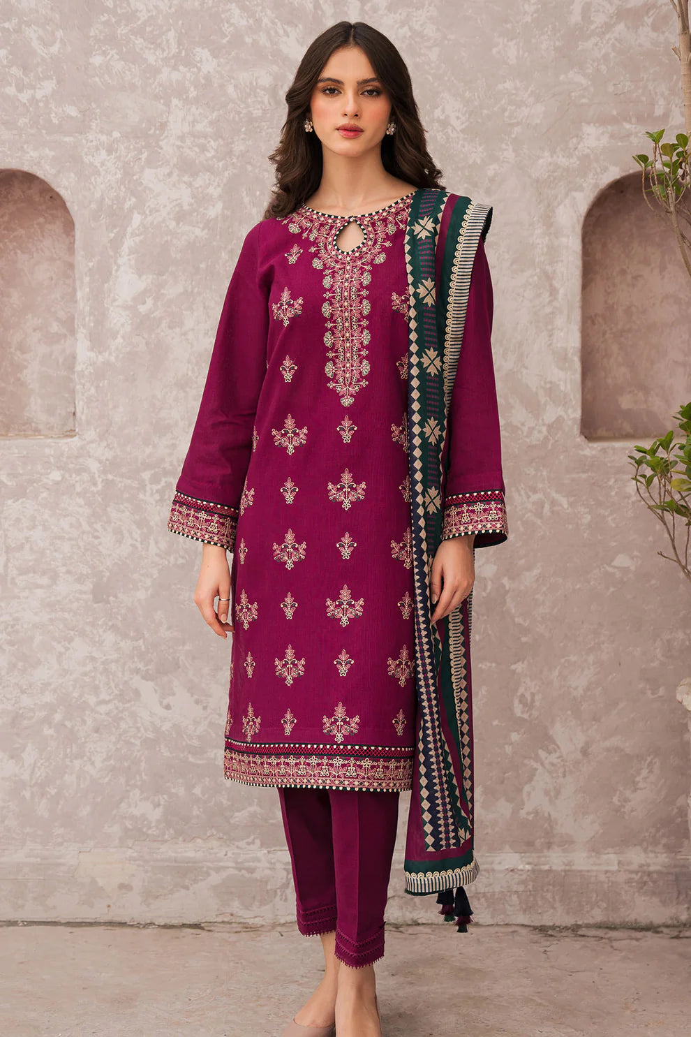 Lawn Embroidered 3Pc