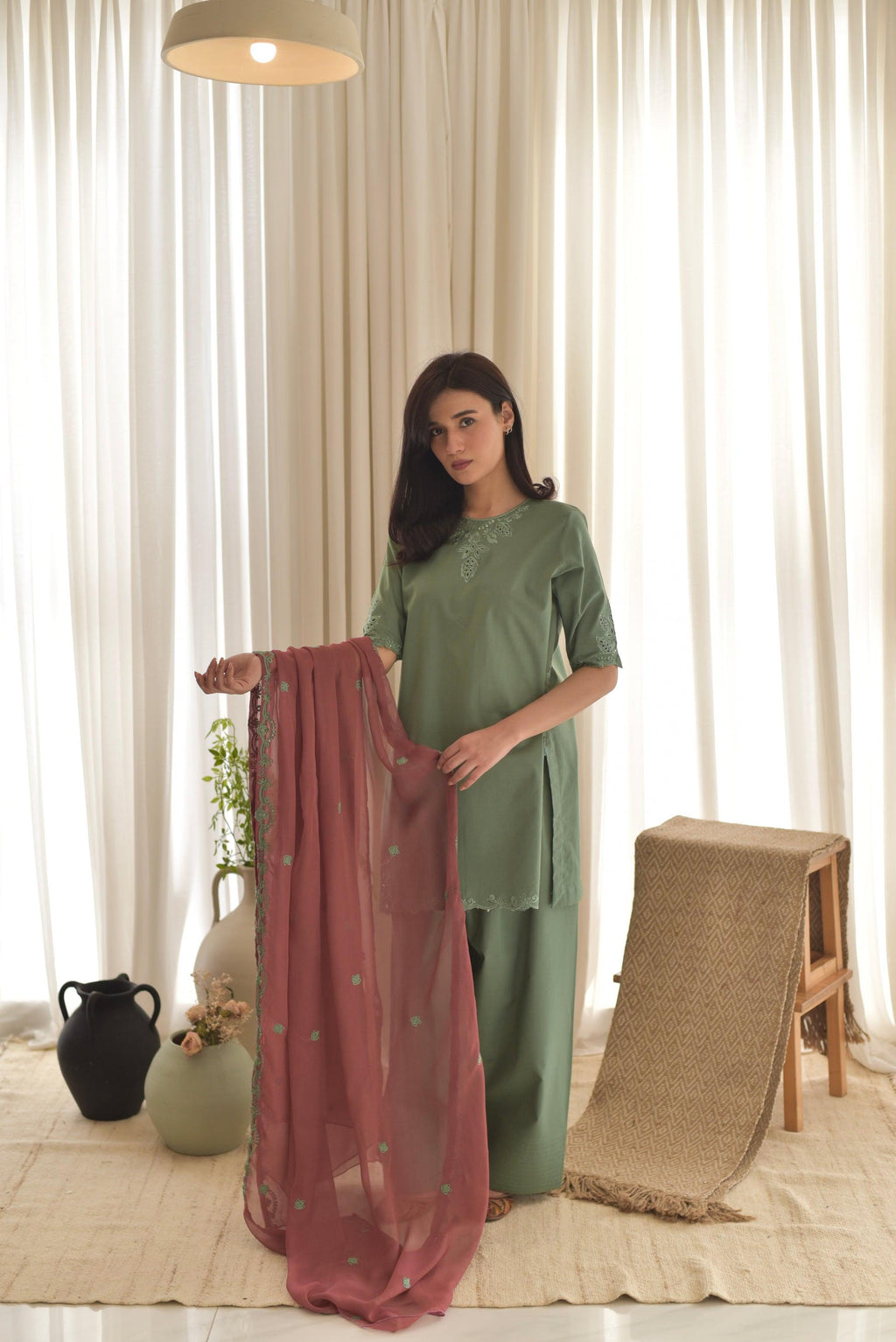 LAWN EMBROIDERED 3PC (564)