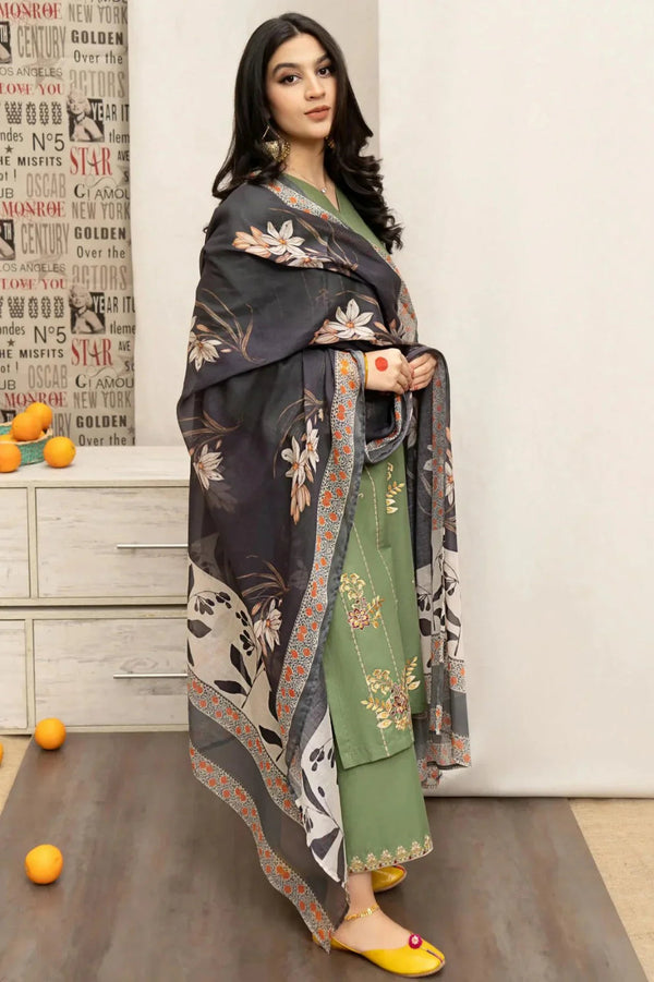 Lawn Embroidered 3Pc Pista