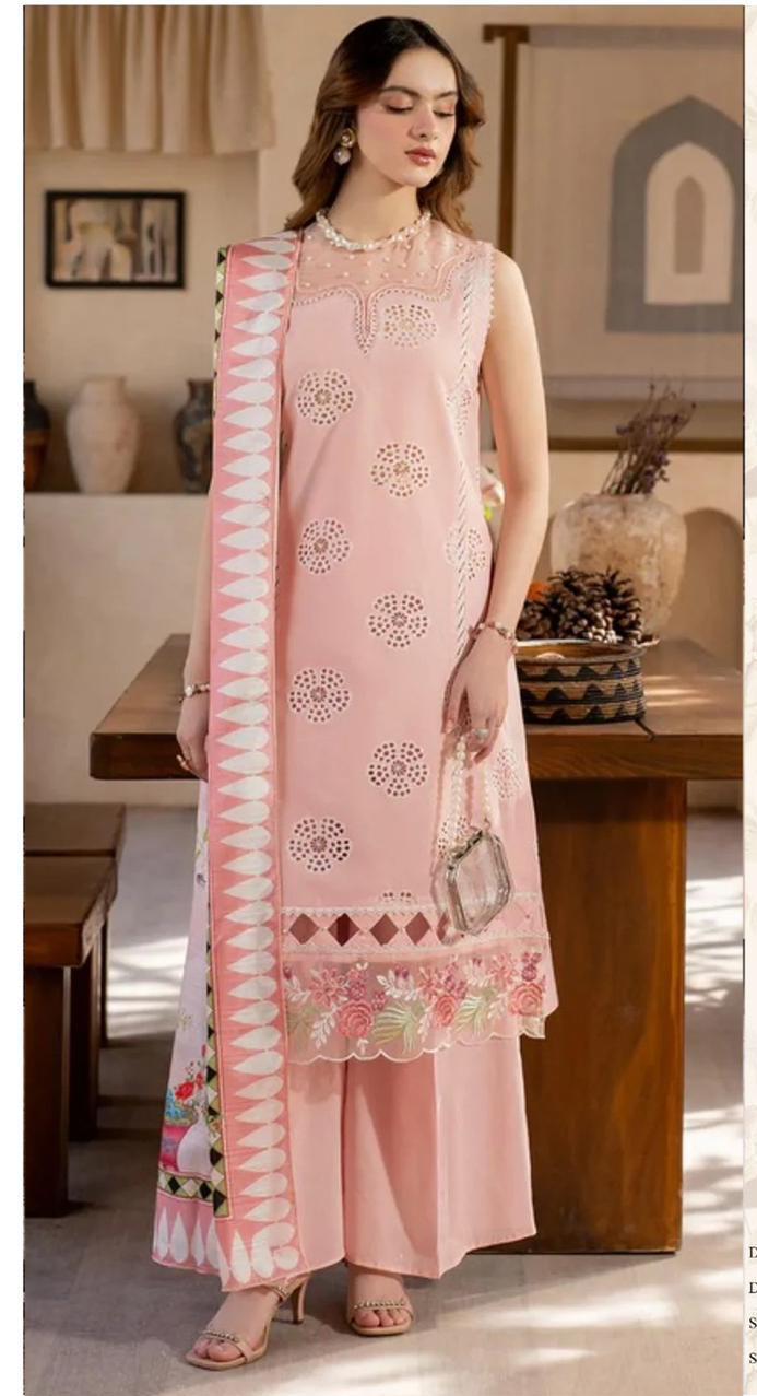 LAWN EMBROIDERED 3PC (529)