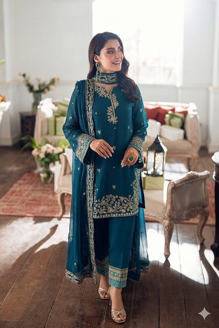 Lawn Embroidered 3Pc 1123