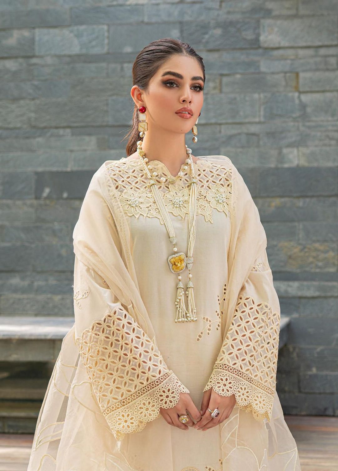 LAWN EMBROIDERED 3PC (436)