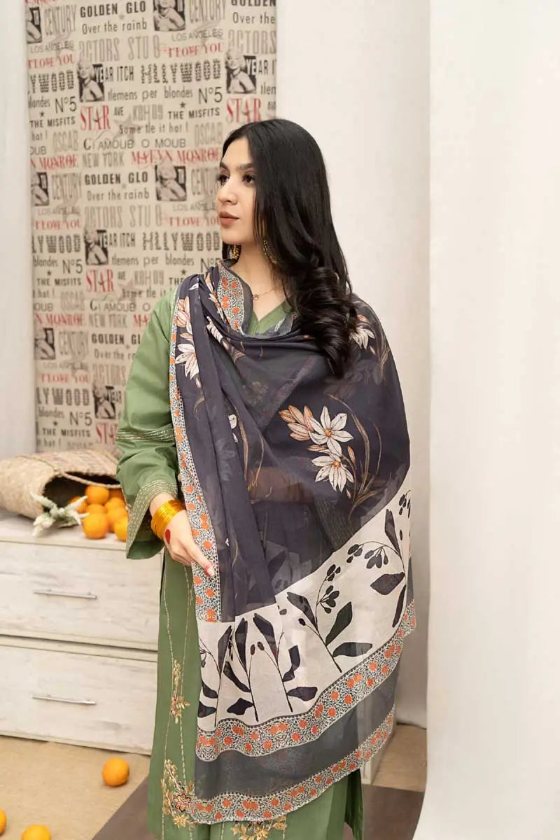 Lawn Embroidered 3Pc Pista
