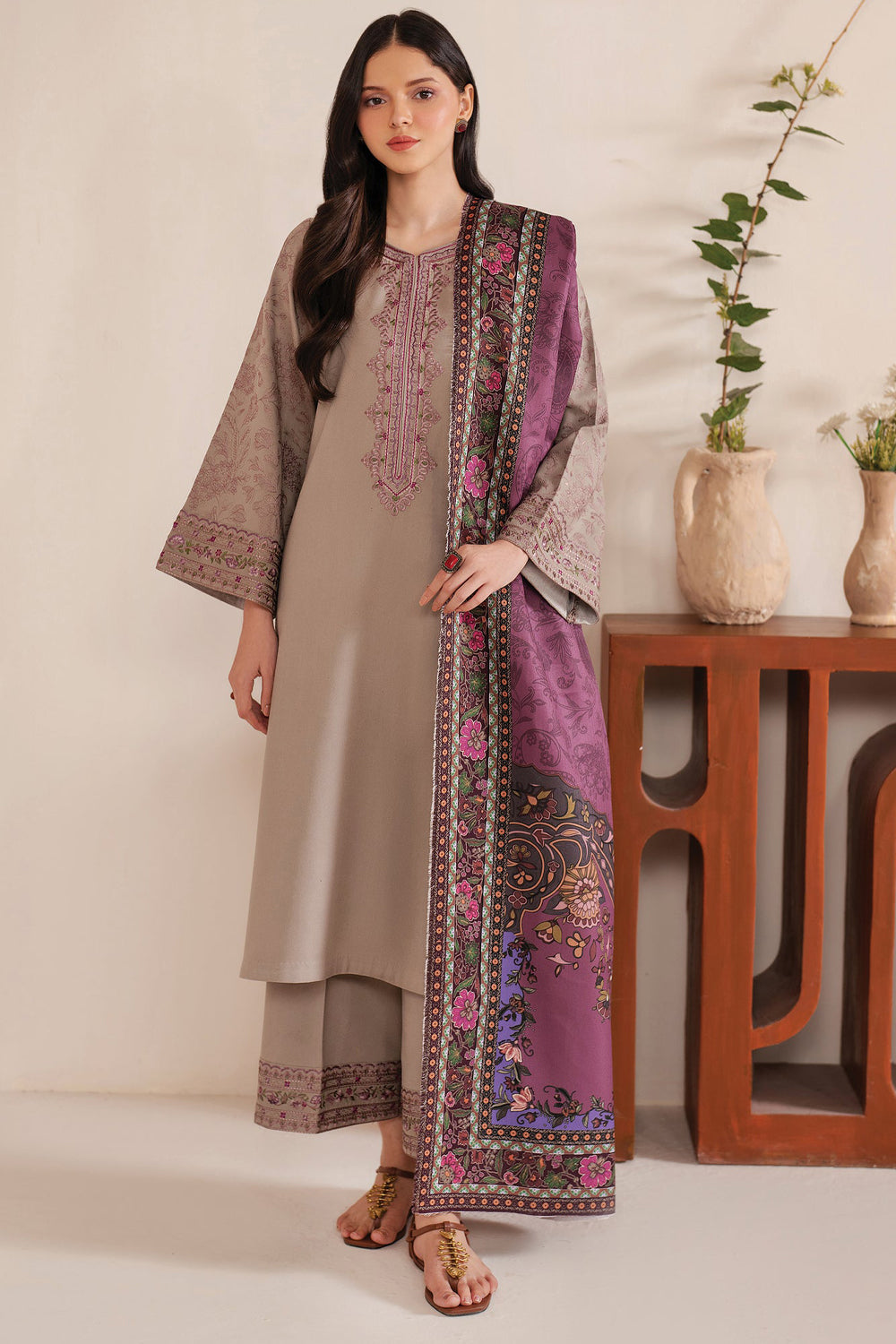 Lawn Embroidered 3Pc