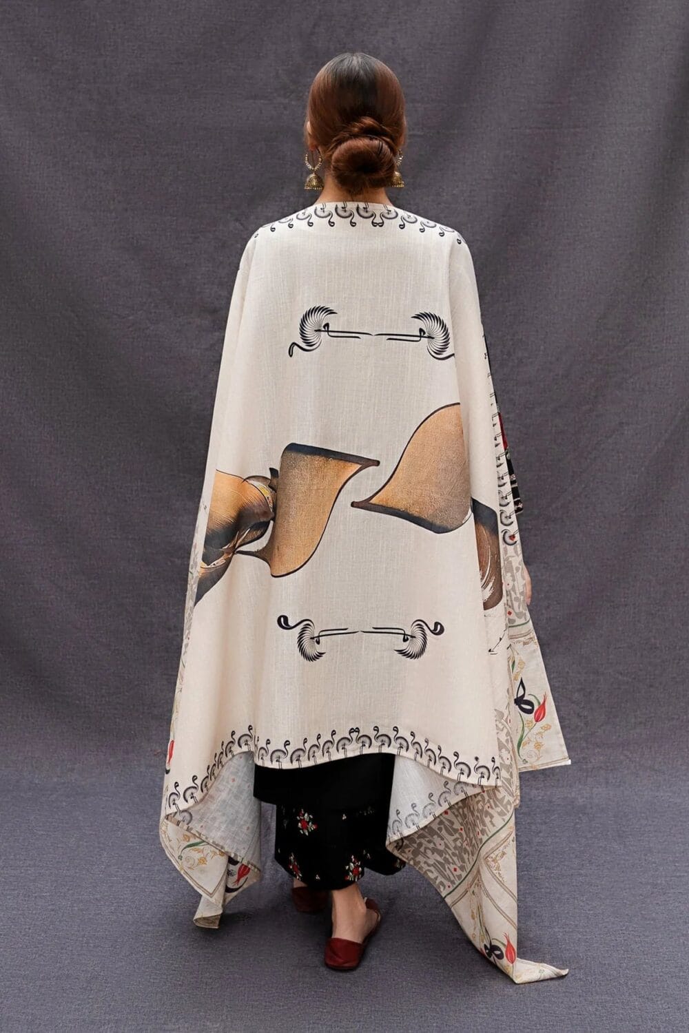 Lawn Embroidered 3Pc Black