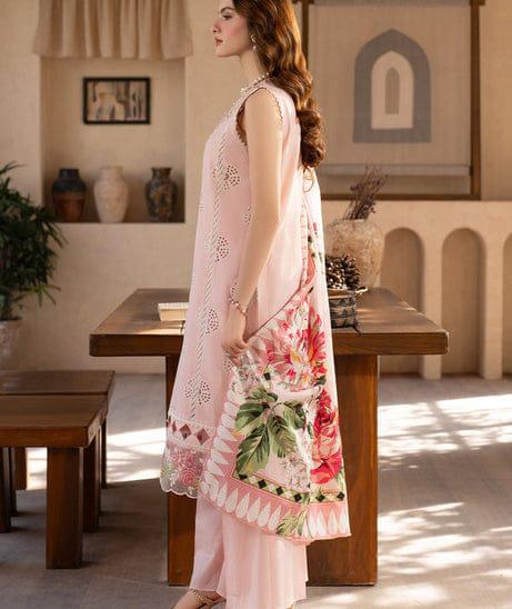 LAWN EMBROIDERED 3PC (529)
