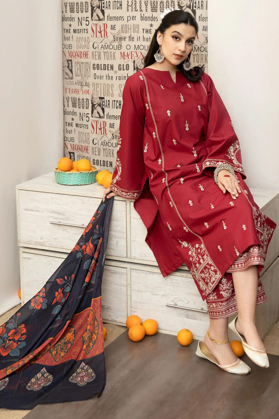 Lawn Embroidered 3Pc