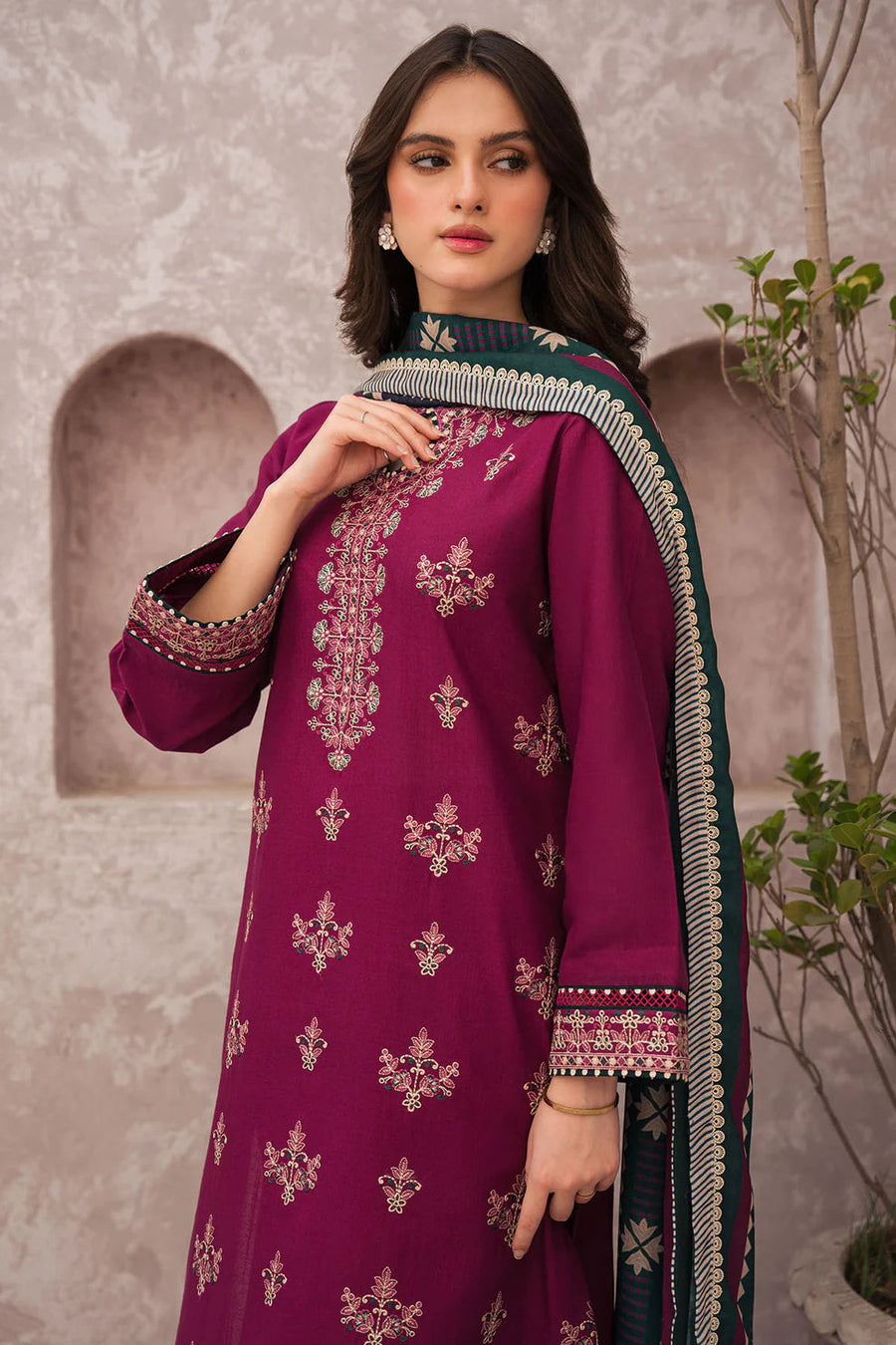 Lawn Embroidered 3Pc