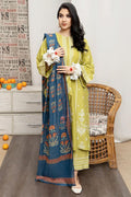 Lawn Embroidered 3Pc Lemon