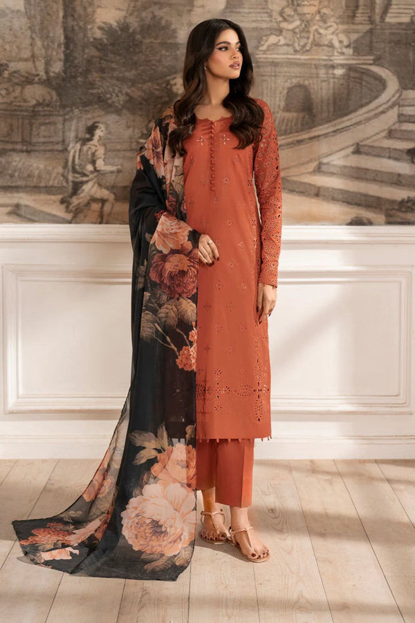 Lawn Embroidered 3Pc 044