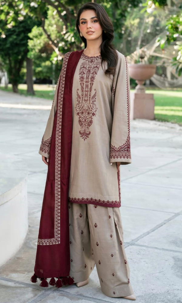 Lawn Embroidered 3Pc skin