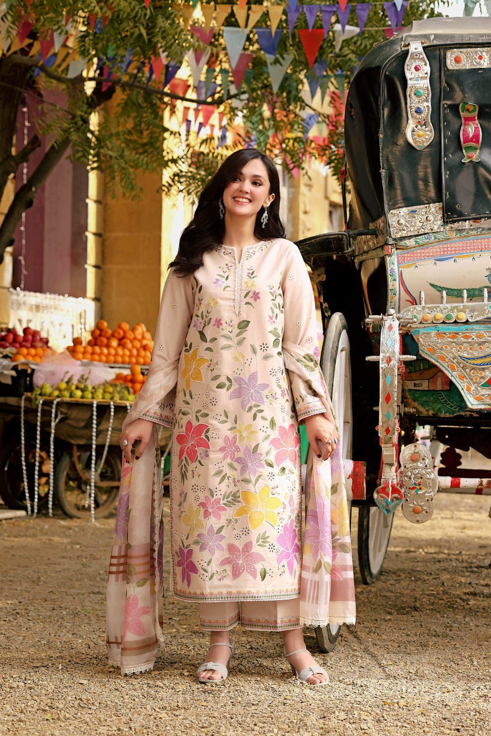 LAWN EMBROIDERED 3PC (5028)