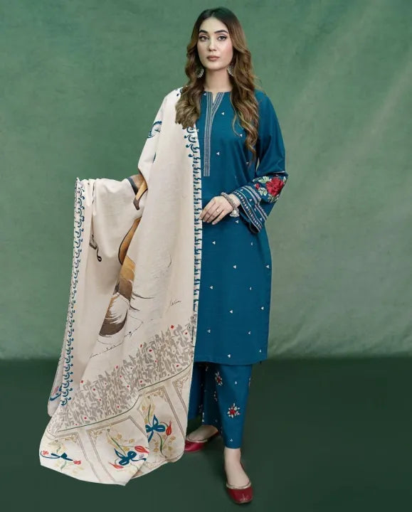 Lawn Embroidered 3Pc zink