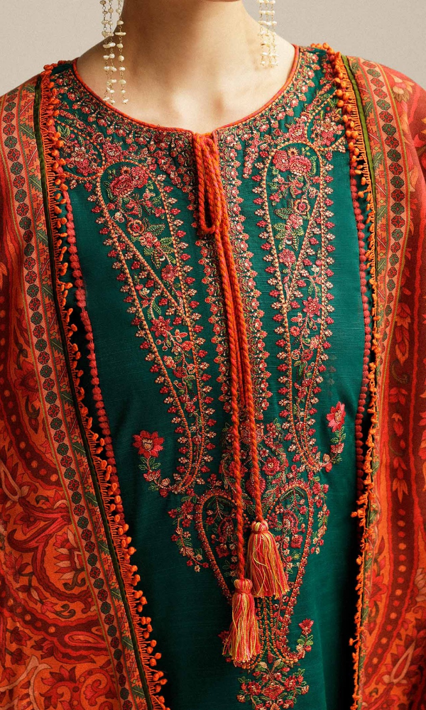 Lawn Embroidered 3Pc 0012