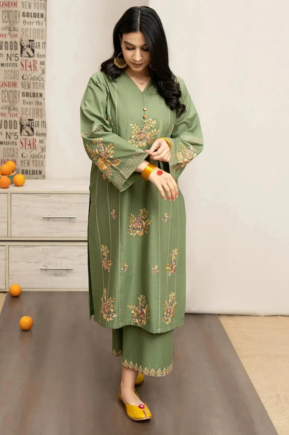 Lawn Embroidered 3Pc Pista