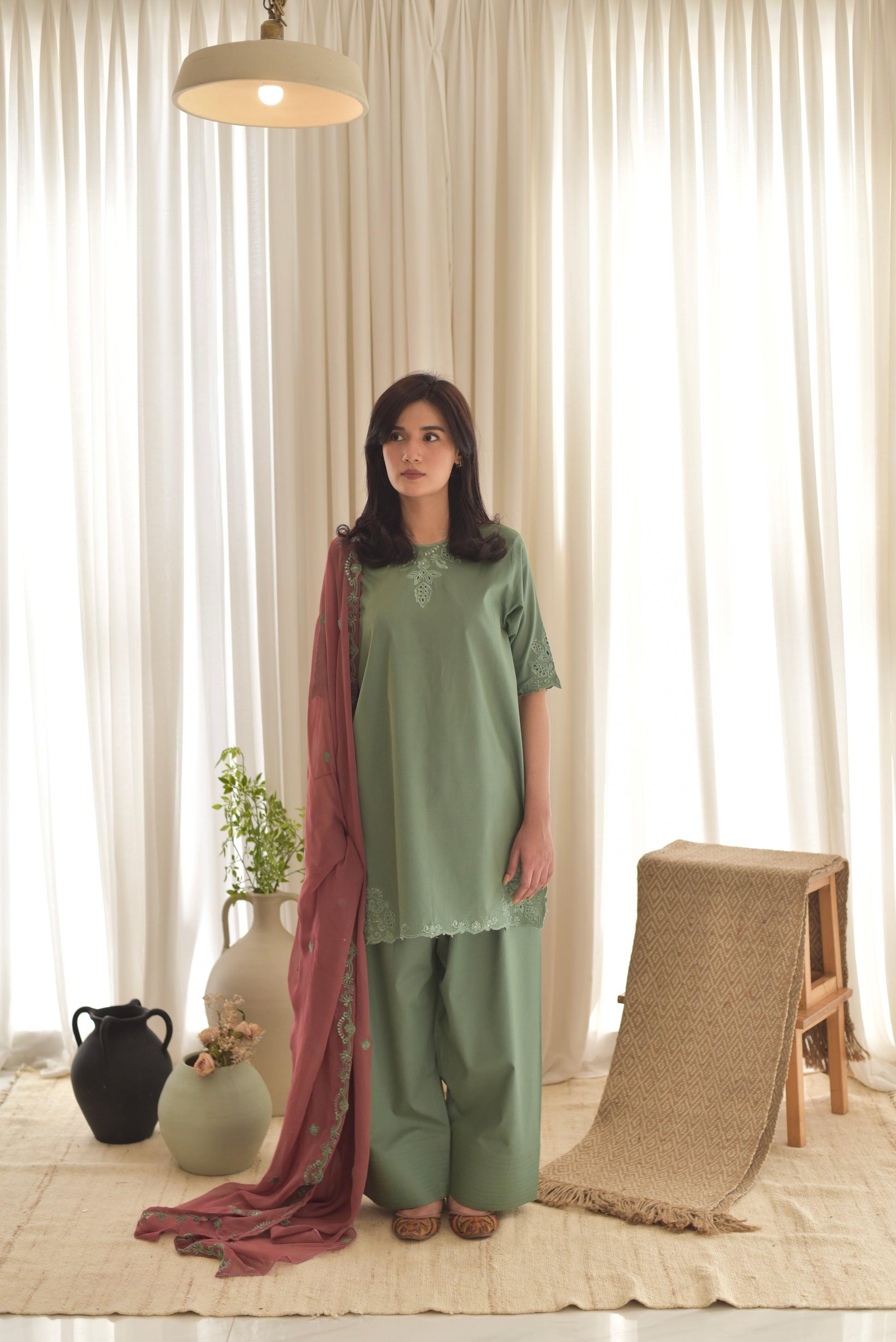 LAWN EMBROIDERED 3PC (564)
