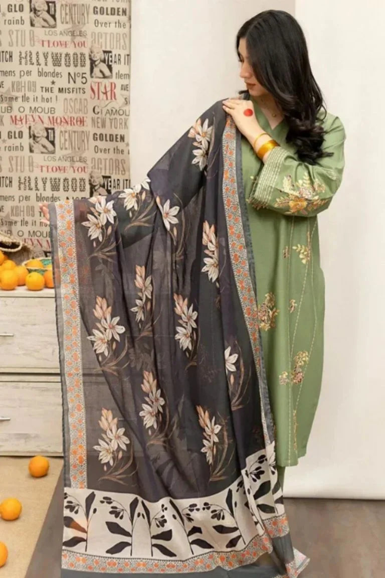 Lawn Embroidered 3Pc Pista